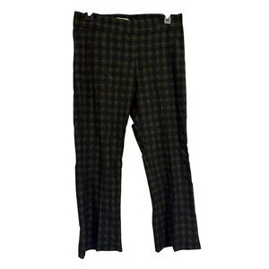 Avenue Montaigne Leo Cropped‎ Flare Plaid Pants Size 6